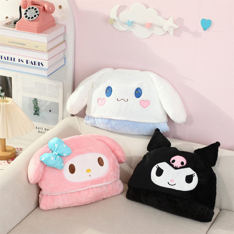 Mergaitiškas širdies formos Kurome melodijos animacinis apsiaustas su gobtuvu, flanelinis studentų snaudulio apsiaustas, tinginio apklotas