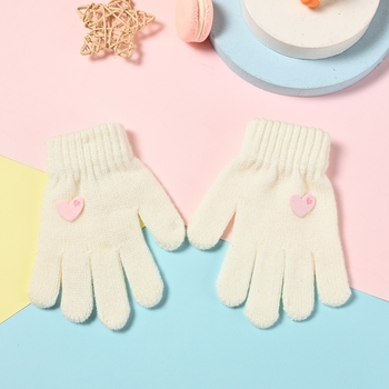 Beebikindad sügiseks ja talveks Korea stiilis multifilmikujulised armsad lasteaia soojad villased kootud viie sõrmega lastekindad hulgimüügist