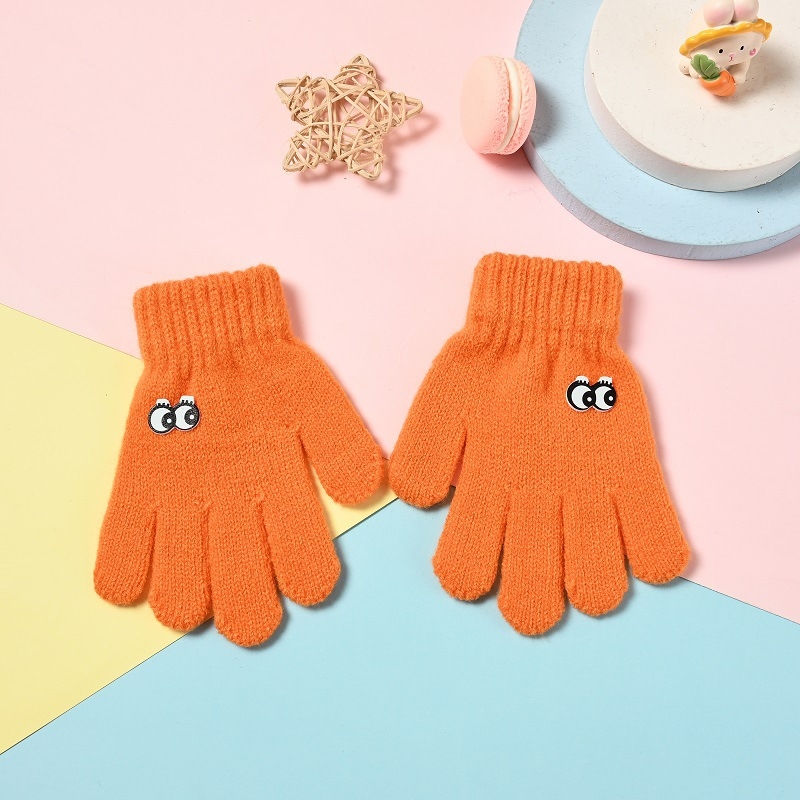 Beebikindad sügiseks ja talveks Korea stiilis multifilmikujulised armsad lasteaia soojad villased kootud viie sõrmega lastekindad hulgimüügist