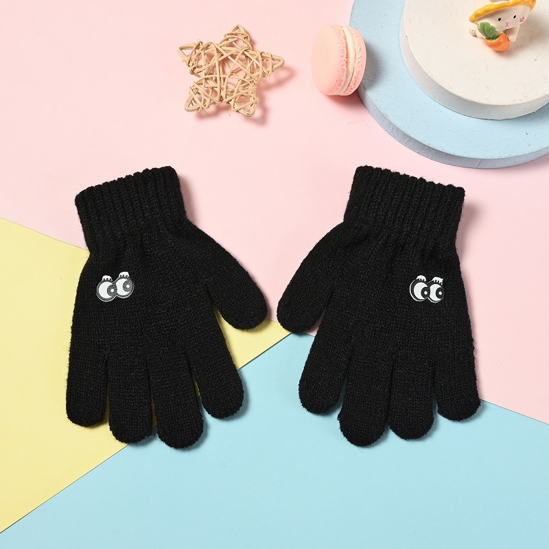 Beebikindad sügiseks ja talveks Korea stiilis multifilmikujulised armsad lasteaia soojad villased kootud viie sõrmega lastekindad hulgimüügist