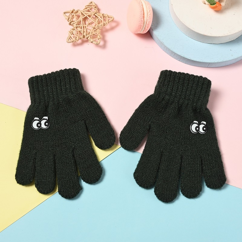 Beebikindad sügiseks ja talveks Korea stiilis multifilmikujulised armsad lasteaia soojad villased kootud viie sõrmega lastekindad hulgimüügist