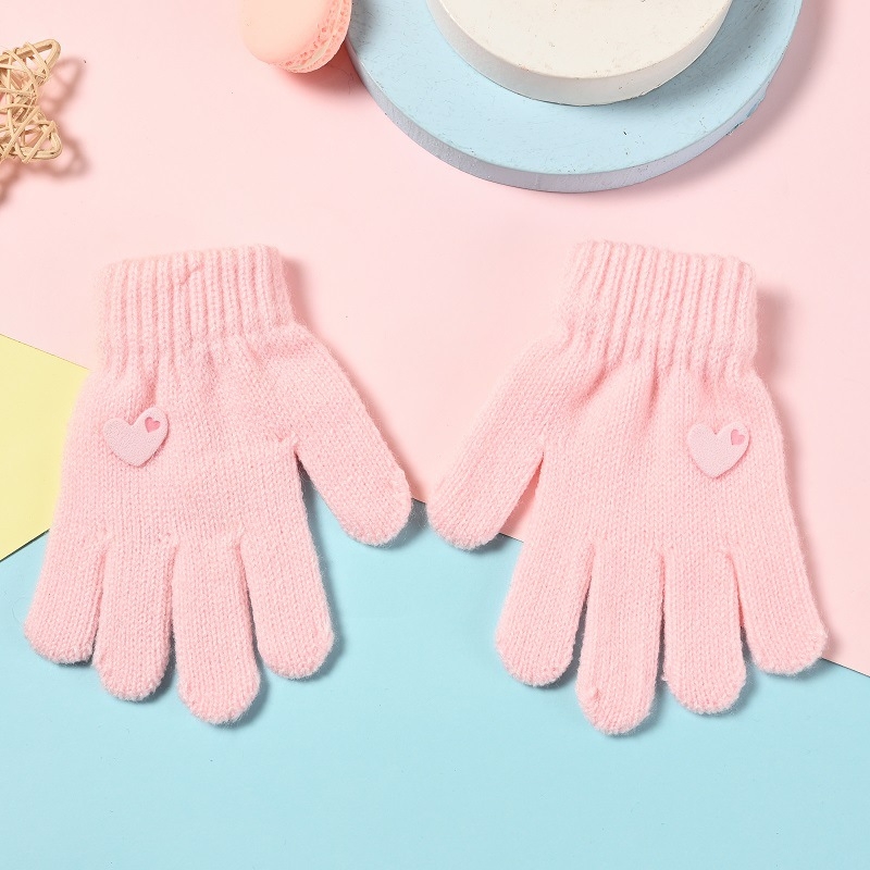 Beebikindad sügiseks ja talveks Korea stiilis multifilmikujulised armsad lasteaia soojad villased kootud viie sõrmega lastekindad hulgimüügist