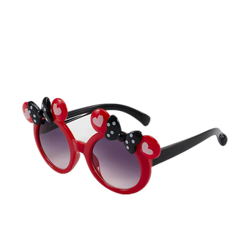 Нови детски слънчеви очила с двойна панделка за момчета и момичета, анти-UV слънчеви очила в корейски стил, сладки детски очила