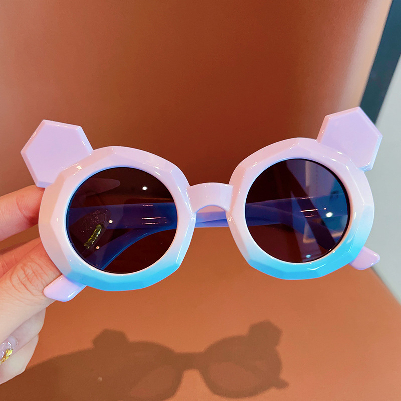 Модни сладки уши детски слънчеви очила корейски модерни слънцезащитни UV защита бебешки слънчеви очила за пътуване