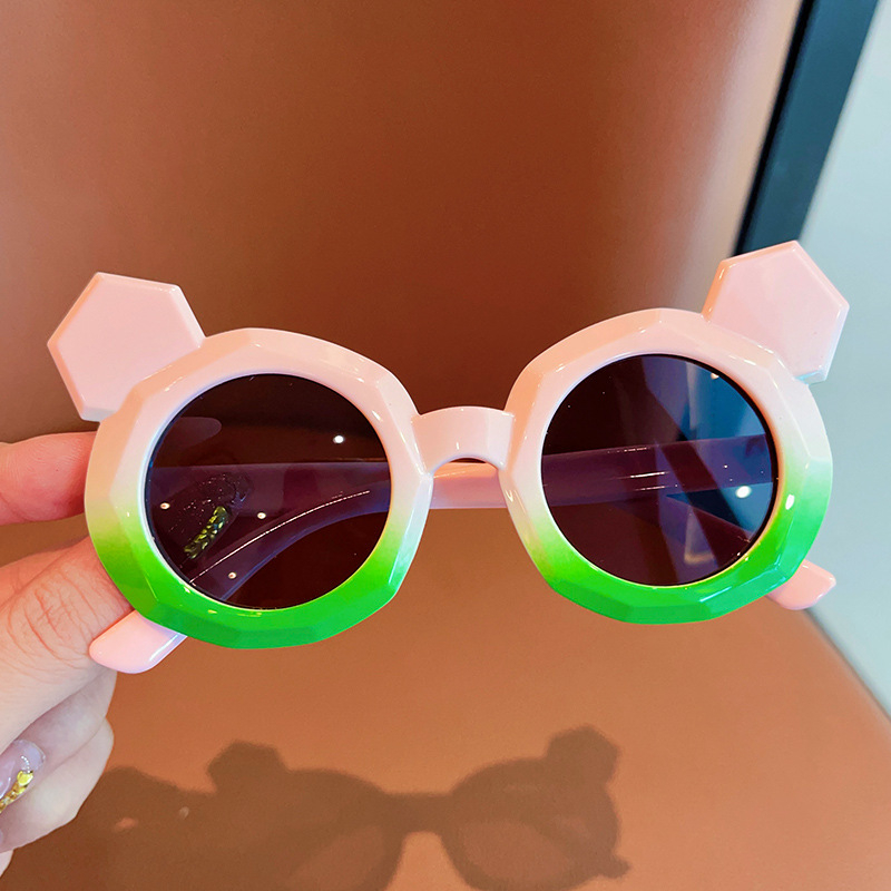 Модни сладки уши детски слънчеви очила корейски модерни слънцезащитни UV защита бебешки слънчеви очила за пътуване