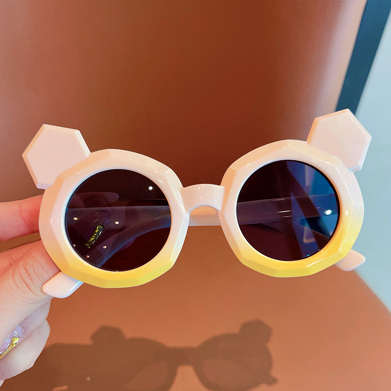 Модни сладки уши детски слънчеви очила корейски модерни слънцезащитни UV защита бебешки слънчеви очила за пътуване