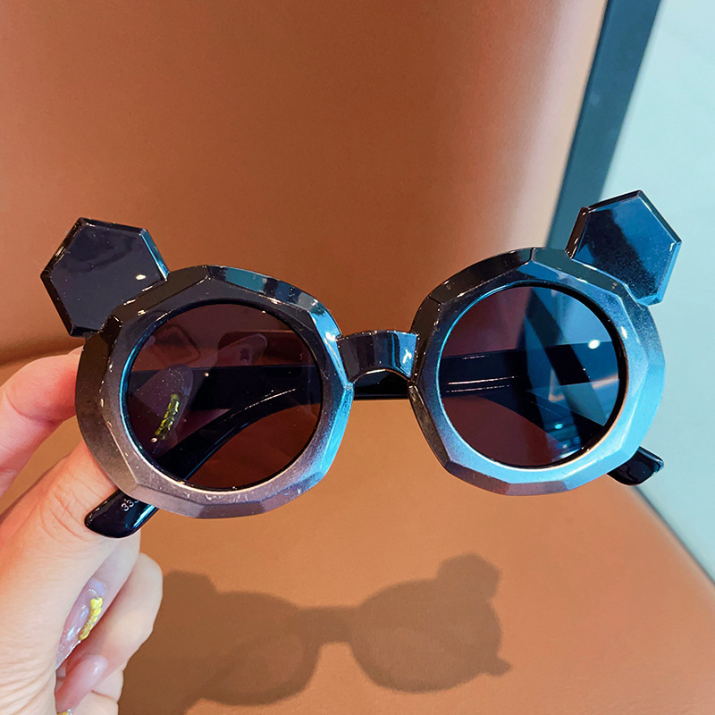 Модни сладки уши детски слънчеви очила корейски модерни слънцезащитни UV защита бебешки слънчеви очила за пътуване