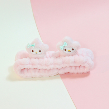 Originaal 2024. aasta uus super armas täht Sanrio armas kolmemõõtmeline nukutüdruk peseb näo juuksepaelaga maski artefakt