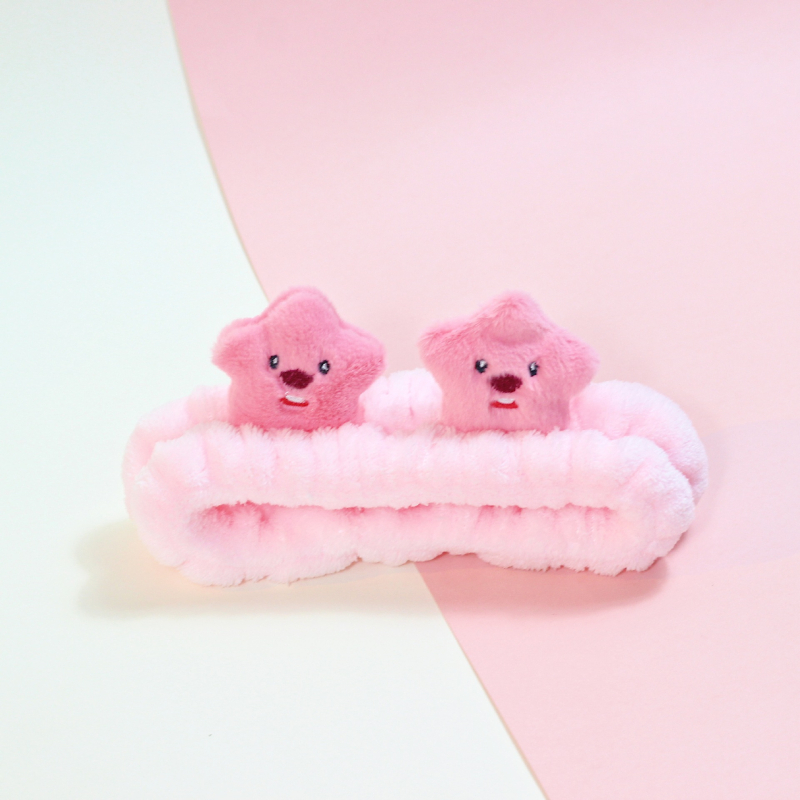 Originaal 2024. aasta uus super armas täht Sanrio armas kolmemõõtmeline nukutüdruk peseb näo juuksepaelaga maski artefakt