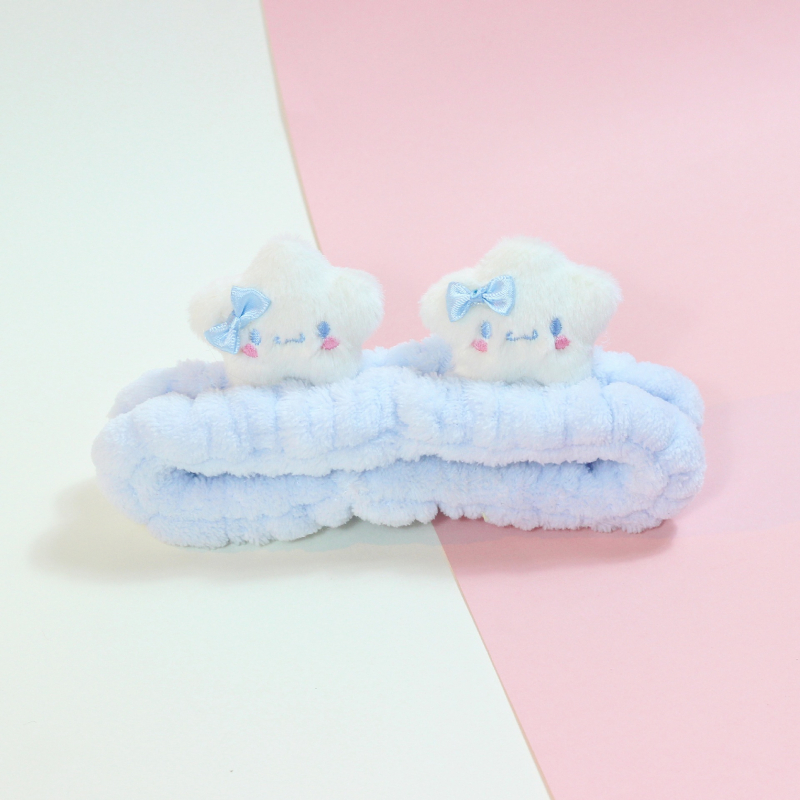 Originaal 2024. aasta uus super armas täht Sanrio armas kolmemõõtmeline nukutüdruk peseb näo juuksepaelaga maski artefakt