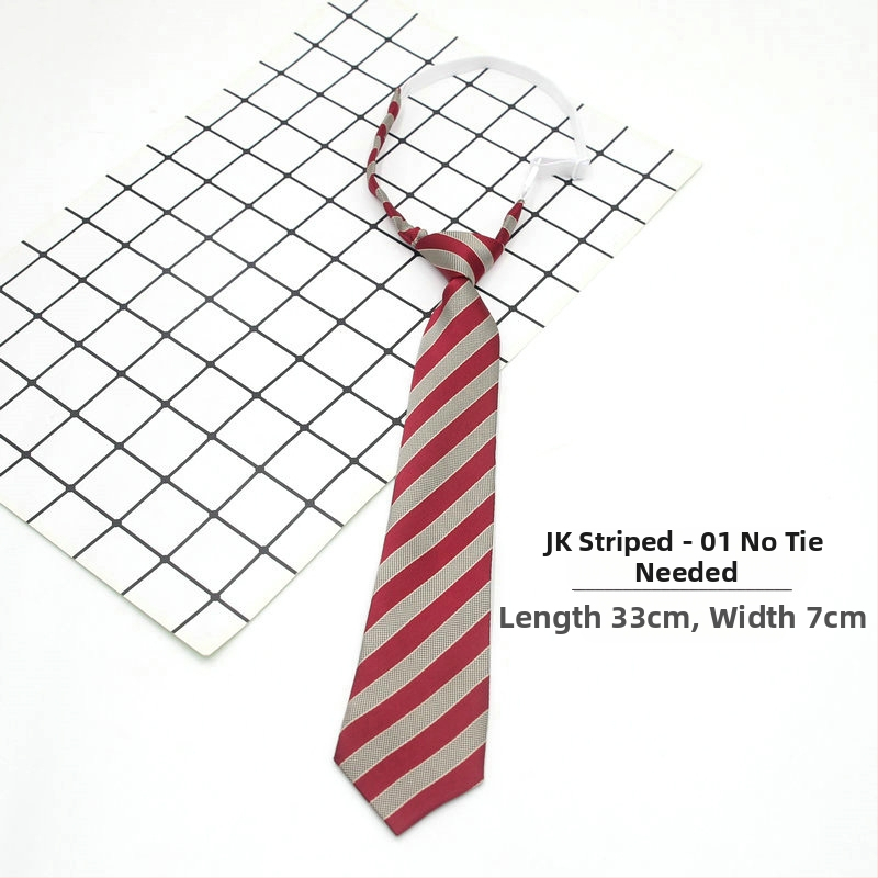 jk Tie moteriška dk dryžuota suknelė vyrams koledžo stiliaus mergaitiškas dekoratyvinis kaklaraištis japoniško stiliaus