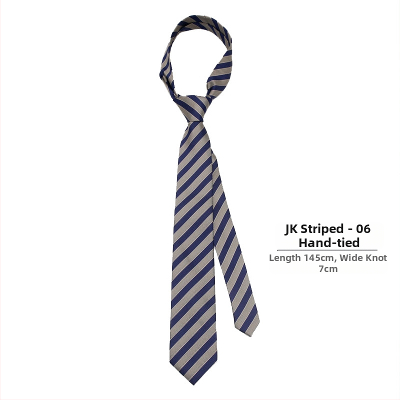 jk Tie moteriška dk dryžuota suknelė vyrams koledžo stiliaus mergaitiškas dekoratyvinis kaklaraištis japoniško stiliaus