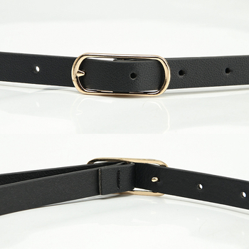 Femeii stil coreean curea subțire din PU casual simplu curea decorativă costum blugi cu fustă centură