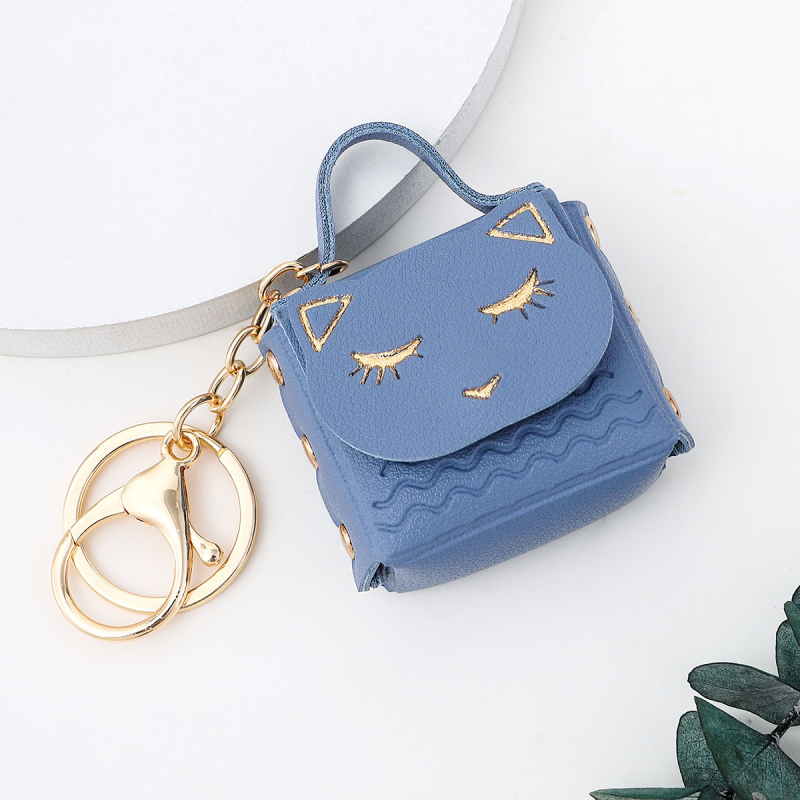 Mielas katinas, išskirtinis ausinių krepšys, pora, mini raktų pakabuko pakabuko krepšys, tarpvalstybinė odinė laikymo monetų piniginė, didmeninė prekyba