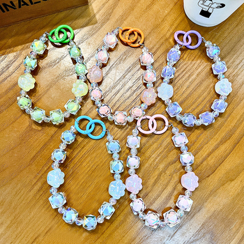 Εξαιρετικό γκράφιτι ζωγραφισμένο στο χέρι με χάντρες με νύχι γάτας και ντόνατ μπρελόκ χαριτωμένο μνημείο κρεμαστή τσάντα αλυσίδας διακοσμητικό κρεμαστό κόσμημα