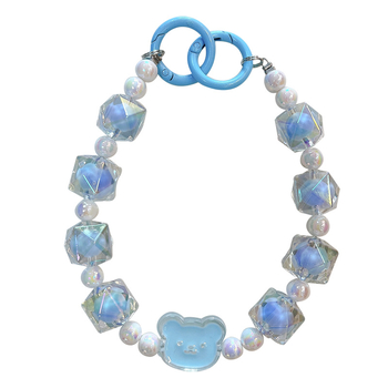 Εξαιρετικό γκράφιτι ζωγραφισμένο στο χέρι με χάντρες με νύχι γάτας και ντόνατ μπρελόκ χαριτωμένο μνημείο κρεμαστή τσάντα αλυσίδας διακοσμητικό κρεμαστό κόσμημα