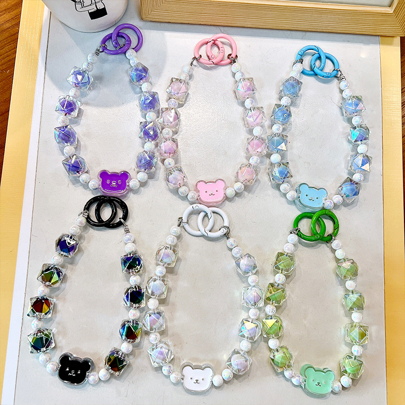 Изискан графити ръчно рисуван ключодържател с мъниста и котешки нокът, сладък, висяща верижка, чанта, декоративна висулка, доставка