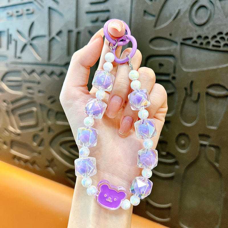 Изискан графити ръчно рисуван ключодържател с мъниста и котешки нокът, сладък, висяща верижка, чанта, декоративна висулка, доставка