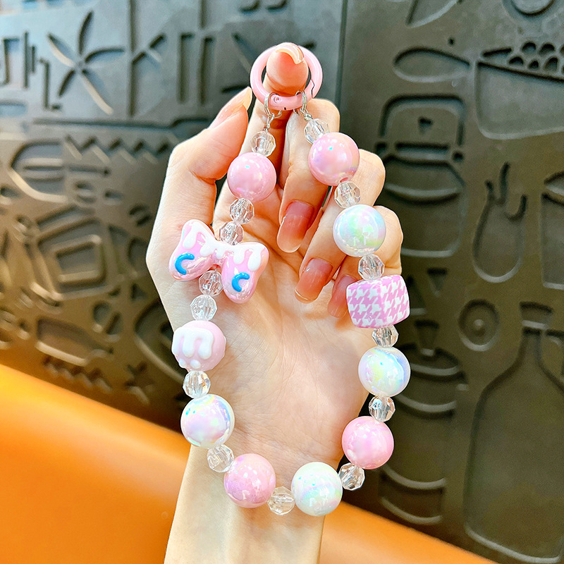 Изискан графити ръчно рисуван ключодържател с мъниста и котешки нокът, сладък, висяща верижка, чанта, декоративна висулка, доставка