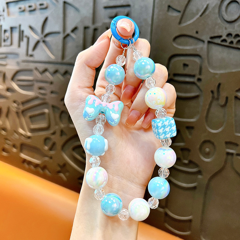 Изискан графити ръчно рисуван ключодържател с мъниста и котешки нокът, сладък, висяща верижка, чанта, декоративна висулка, доставка