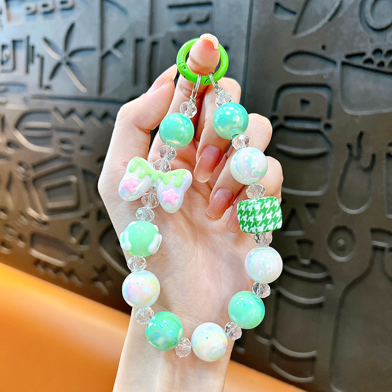 Изискан графити ръчно рисуван ключодържател с мъниста и котешки нокът, сладък, висяща верижка, чанта, декоративна висулка, доставка