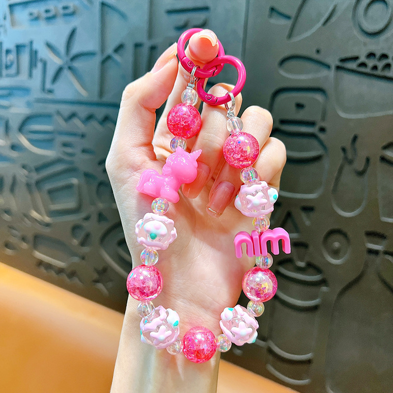 Изискан графити ръчно рисуван ключодържател с мъниста и котешки нокът, сладък, висяща верижка, чанта, декоративна висулка, доставка