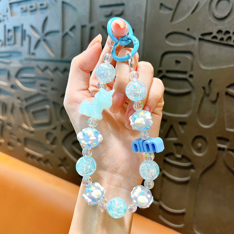 Изискан графити ръчно рисуван ключодържател с мъниста и котешки нокът, сладък, висяща верижка, чанта, декоративна висулка, доставка