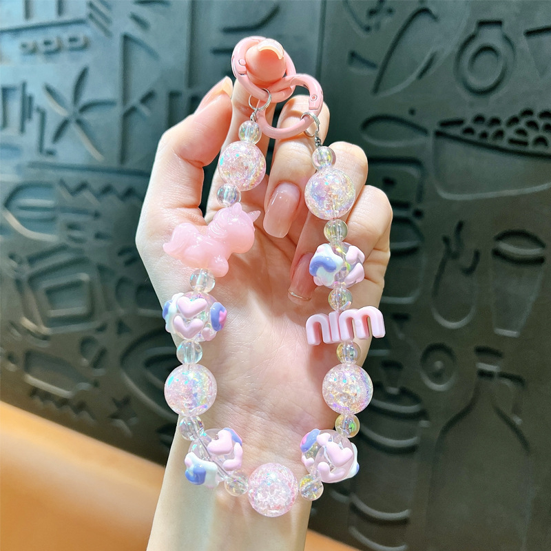 Изискан графити ръчно рисуван ключодържател с мъниста и котешки нокът, сладък, висяща верижка, чанта, декоративна висулка, доставка