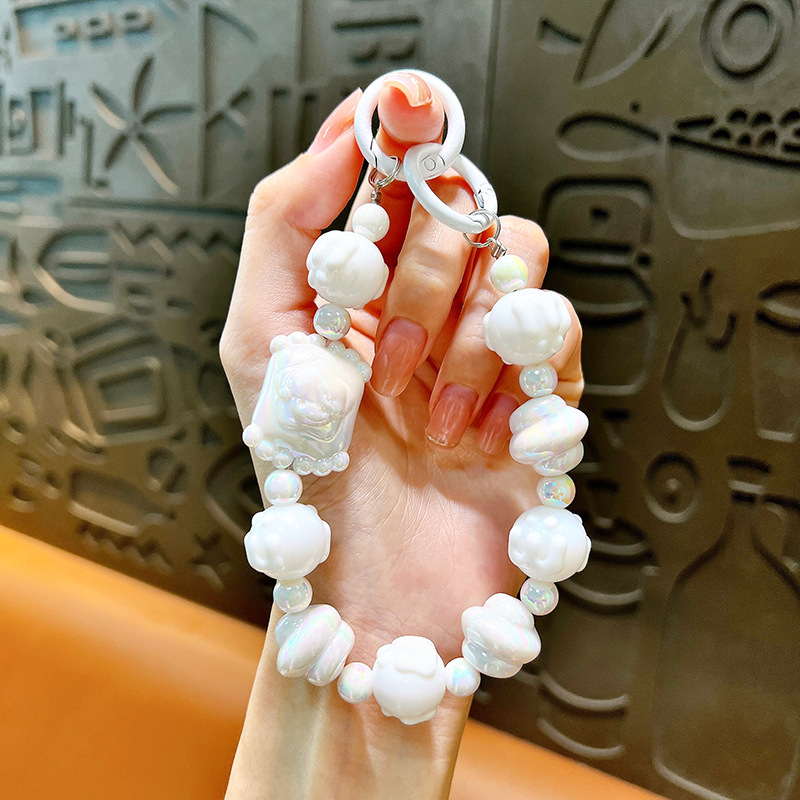 Изискан графити ръчно рисуван ключодържател с мъниста и котешки нокът, сладък, висяща верижка, чанта, декоративна висулка, доставка