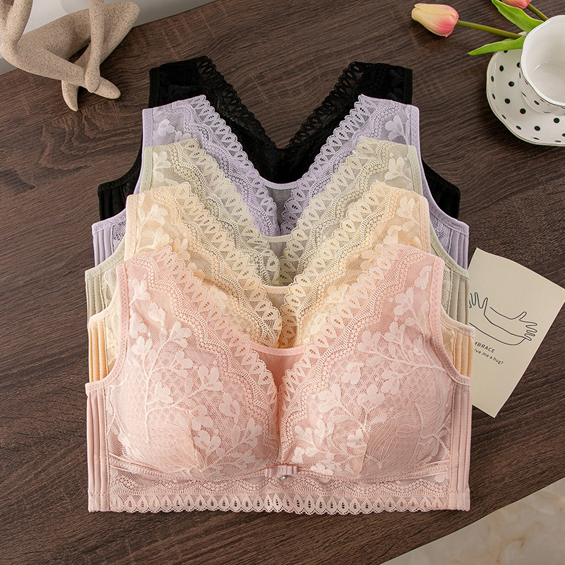 Λεπτό Γυναικείο Εσώρουχο, Μεγάλο Στήθος, Λεπτό Σουτιέν, Μεγάλα Μεγέθη, Άνετο Εσώρουχο Σάντουιτς, Full Cup, Σουτιέν με Σωλήνα, Αντιανεμικό