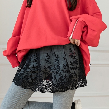 Fustă de dantelă simplă cu broderie pentru femei, furnizată direct din fabrică, fustă la modă cu colanți, pulover, pulover, perdea de pârțit