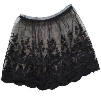 Άμεση προμήθεια από εργοστάσιο γυναικεία φούστα με δαντέλα και κέντημα, φούστα μόδας με κολάν, πουλόβερ, πουλόβερ, κουρτίνα κλανιάς