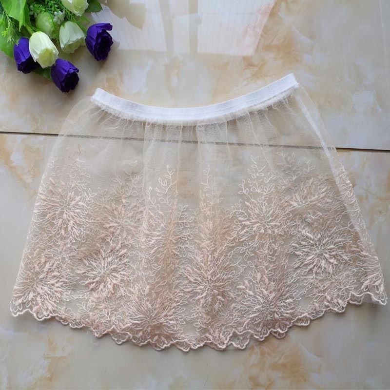 Fustă de dantelă simplă cu broderie pentru femei, furnizată direct din fabrică, fustă la modă cu colanți, pulover, pulover, perdea de pârțit