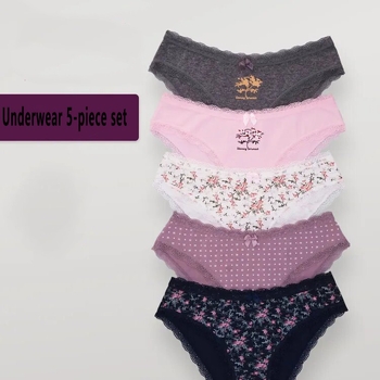 Väliskaubanduse piiriülene mitme suurusega naiste puuvillane kolmnurkne naiste aluspesu trükitud alasti mugav kiiresti kuivav sile Euroopa ja Ameerika kombinatsioon