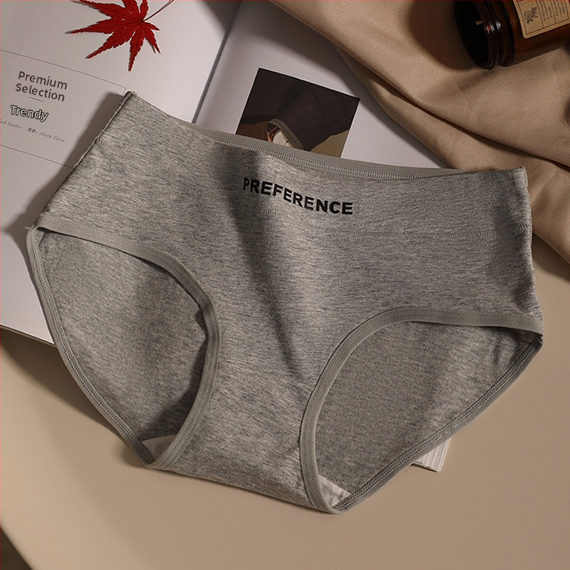 Naiste aluspesu puhtast puuvillast keskmise vöökohaga kolmnurksed lühikesed püksid Rad Sport stiilis puuvillast hingavad tüdrukute sügis- ja talvepesu puhtast puuvillast jalgevahega