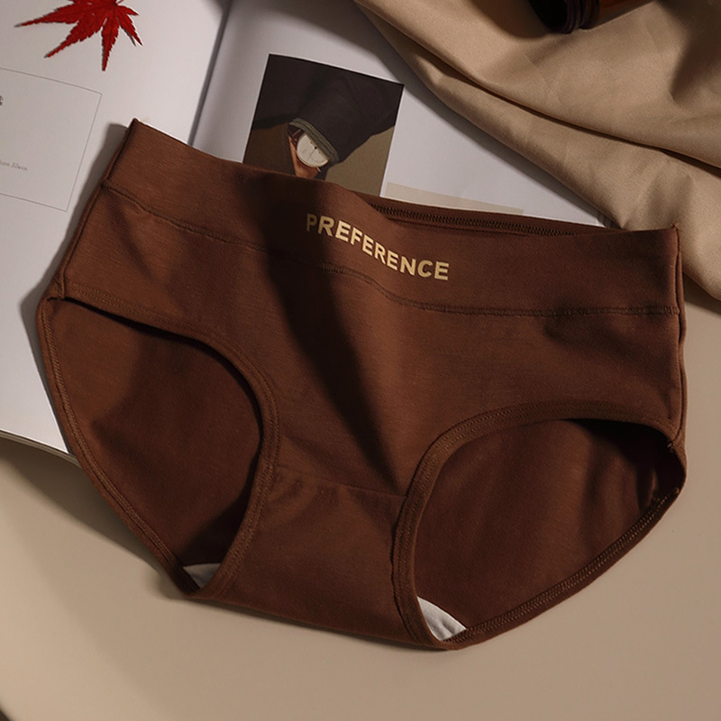 Naiste aluspesu puhtast puuvillast keskmise vöökohaga kolmnurksed lühikesed püksid Rad Sport stiilis puuvillast hingavad tüdrukute sügis- ja talvepesu puhtast puuvillast jalgevahega