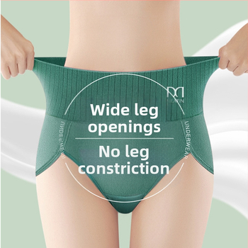 [Overseas Warehouse Dropshipping] American Local Spot Ψηλόμεσα Γυναικεία Εσώρουχα Pure Color Triangle Belly-Control Ψηλόμεσα Εσώρουχα Temu