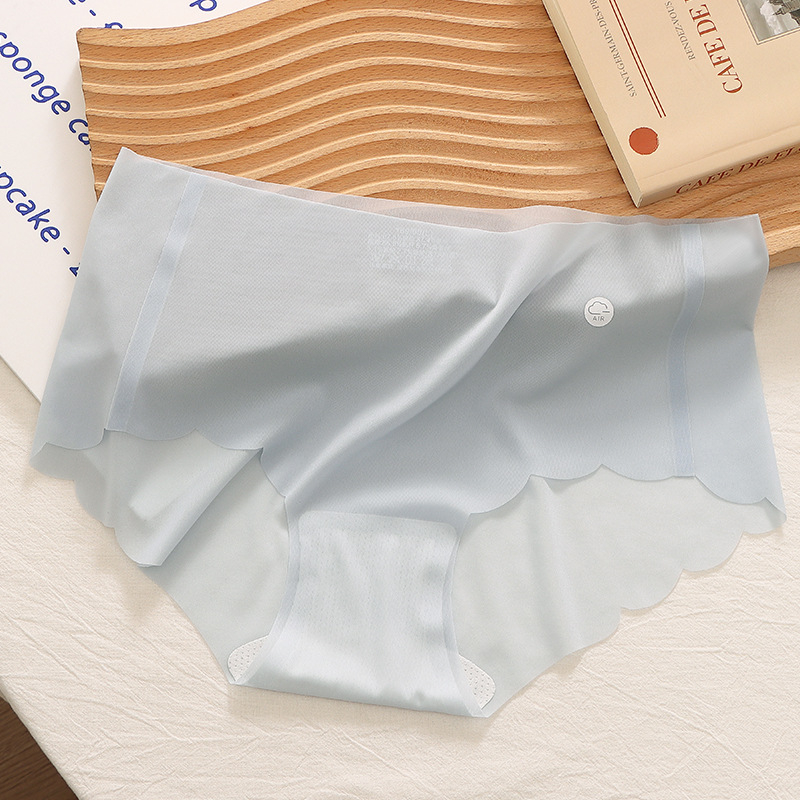 Vakuumski pakirane prozirne gaćice od ledene svile, ženske bakteriostatske maske Naked 7A, udobne gaćice do sredine struka