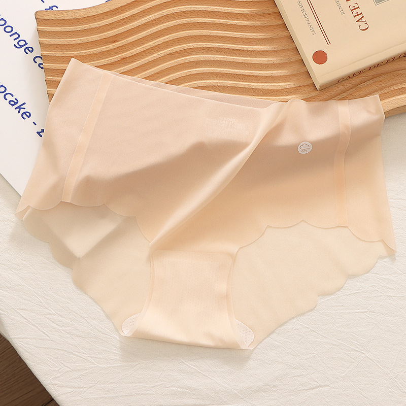 Vakuumski pakirane prozirne gaćice od ledene svile, ženske bakteriostatske maske Naked 7A, udobne gaćice do sredine struka