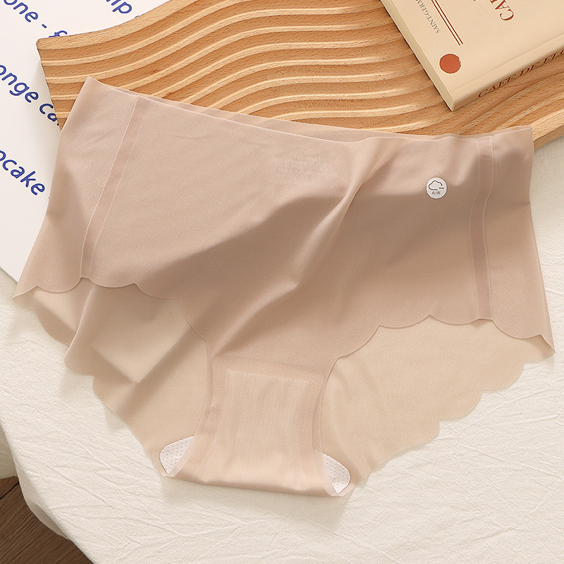 Vakuumski pakirane prozirne gaćice od ledene svile, ženske bakteriostatske maske Naked 7A, udobne gaćice do sredine struka