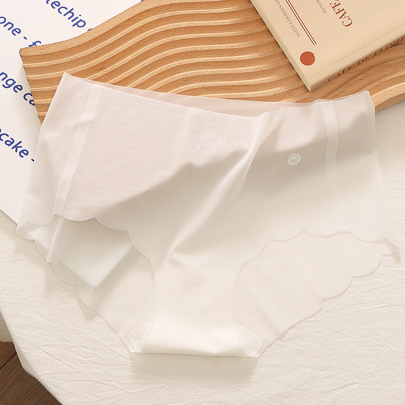 Vakuumski pakirane prozirne gaćice od ledene svile, ženske bakteriostatske maske Naked 7A, udobne gaćice do sredine struka