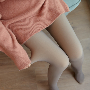 Sügis-talvised paksendatud fliisvoodriga ühekihilised ühes tükis kunstläbipaistvad retuusid, kinnikiilumisvastased õmblusteta läbipaistvad sukad, sukkpüksid