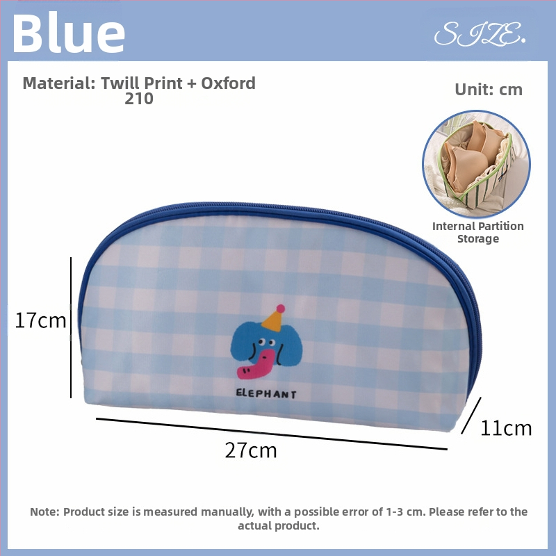 Hoiuklamber Reisihoiu Korea stiilis kangast Naiste aluspesu kaasaskantav hoiukott Kolm-ühes aluspesu hoiukott