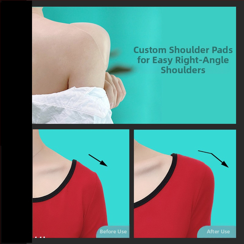 Plecu spilventiņa artefakts taisna leņķa plecu skaistuma plecs neredzams elpojošs silikona viltus plecs caurspīdīgs sūklis neslīdošs unisex plecu spilventiņš