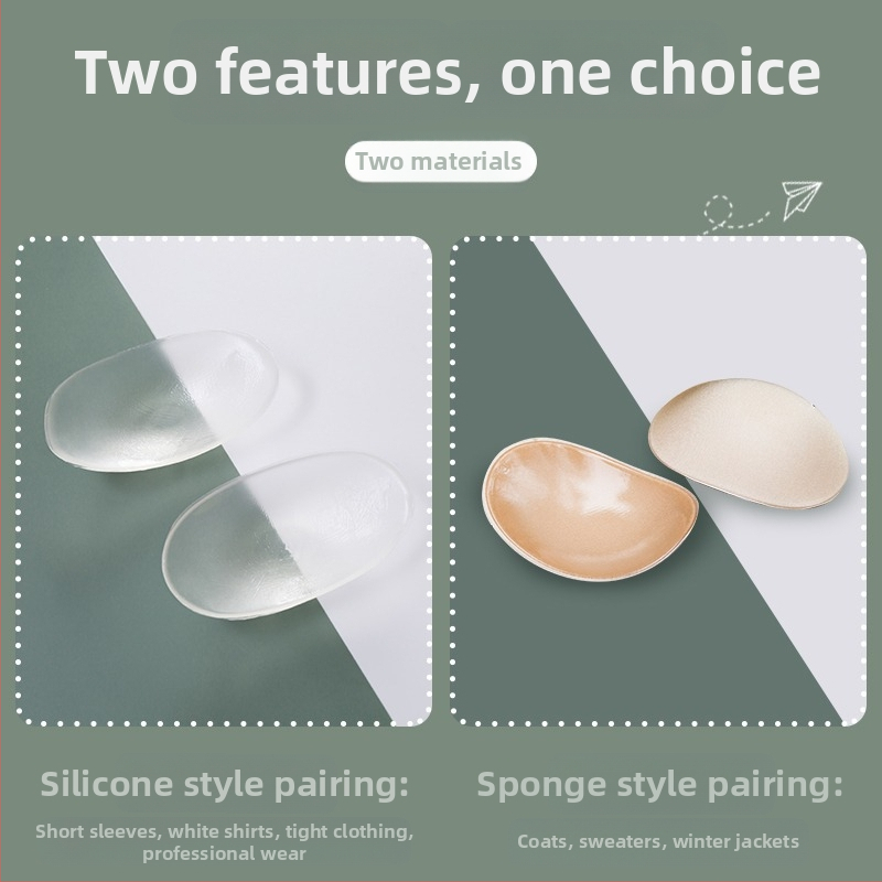 Plecu spilventiņa artefakts taisna leņķa plecu skaistuma plecs neredzams elpojošs silikona viltus plecs caurspīdīgs sūklis neslīdošs unisex plecu spilventiņš