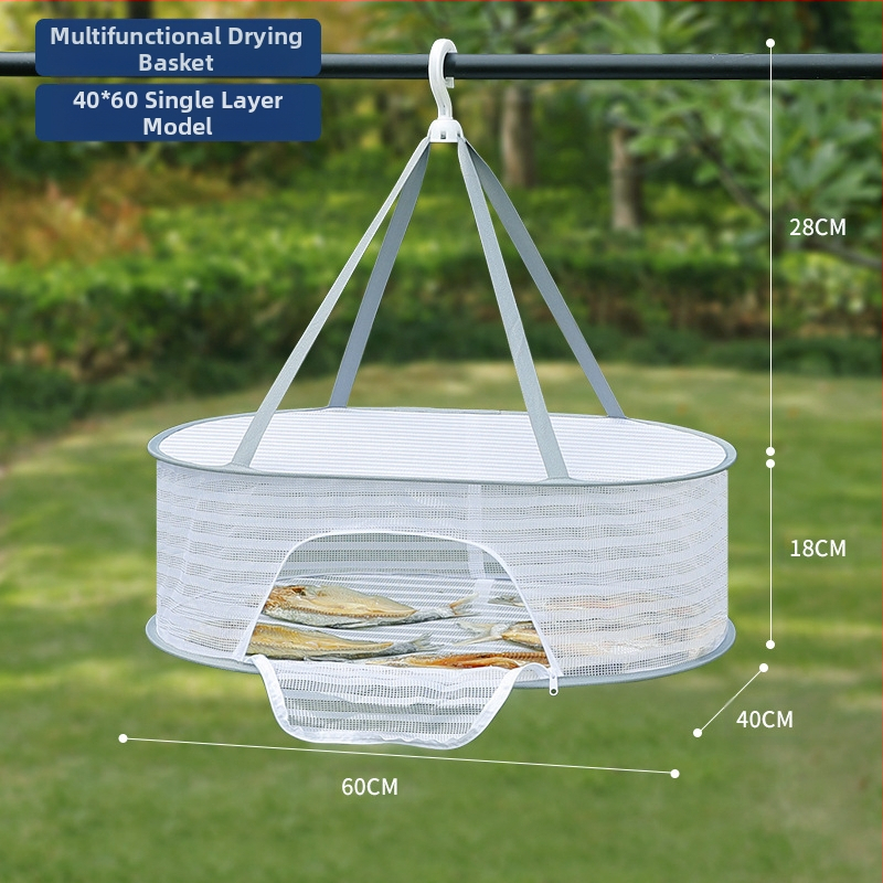 Džiovintos žuvies apsaugos nuo musių tinklas, sausų prekių tinklas, namų balkonų džiovinimo krepšelis, maisto artefaktų džiovinimo krepšelio stovas