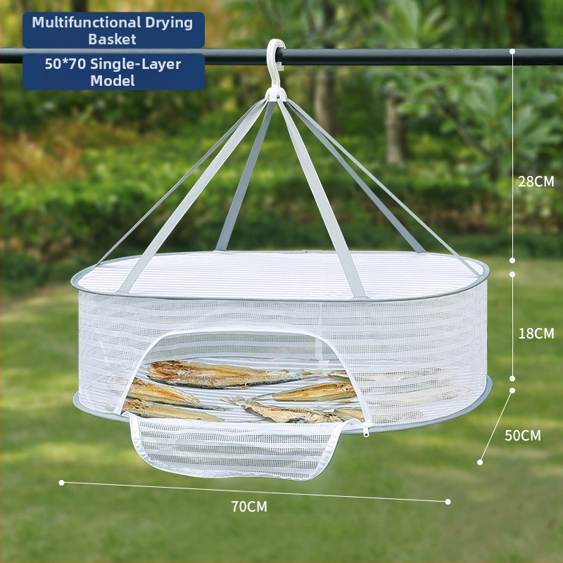 Džiovintos žuvies apsaugos nuo musių tinklas, sausų prekių tinklas, namų balkonų džiovinimo krepšelis, maisto artefaktų džiovinimo krepšelio stovas