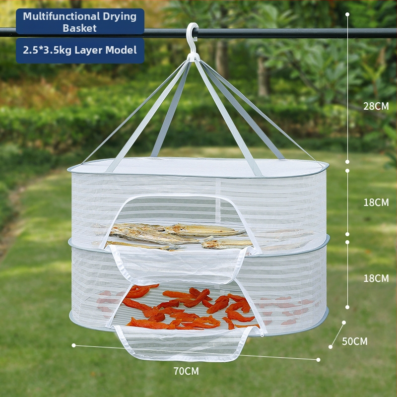Džiovintos žuvies apsaugos nuo musių tinklas, sausų prekių tinklas, namų balkonų džiovinimo krepšelis, maisto artefaktų džiovinimo krepšelio stovas