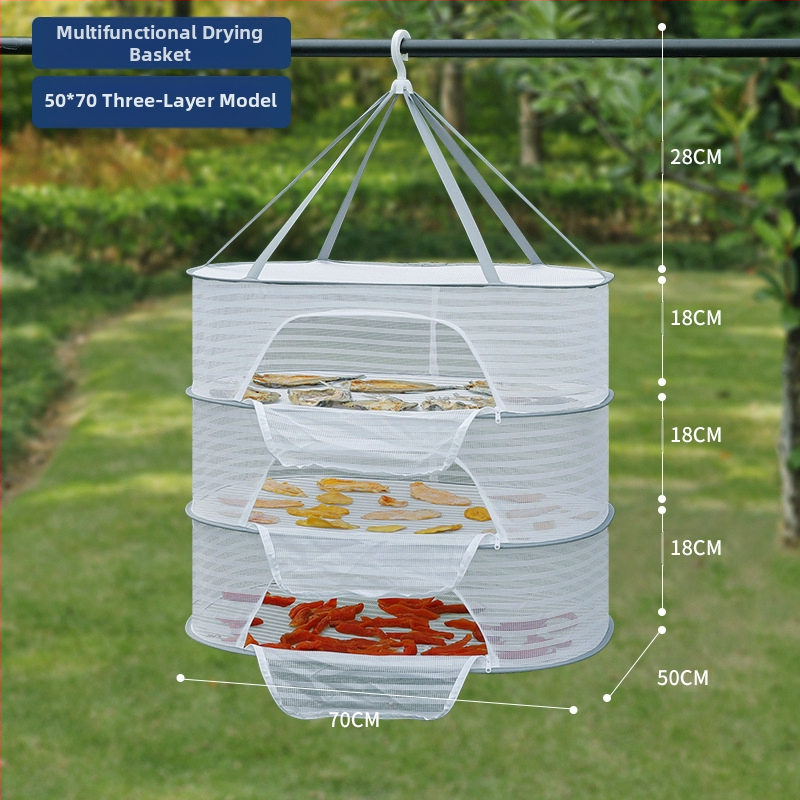 Džiovintos žuvies apsaugos nuo musių tinklas, sausų prekių tinklas, namų balkonų džiovinimo krepšelis, maisto artefaktų džiovinimo krepšelio stovas