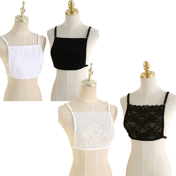 Nėriniuotos krūtinės klasikinė mada nėriniuota seksuali vidinė netikra apykaklė krūtinės aksesuarai mados temperamentas moteriška krūtinės plėvelė